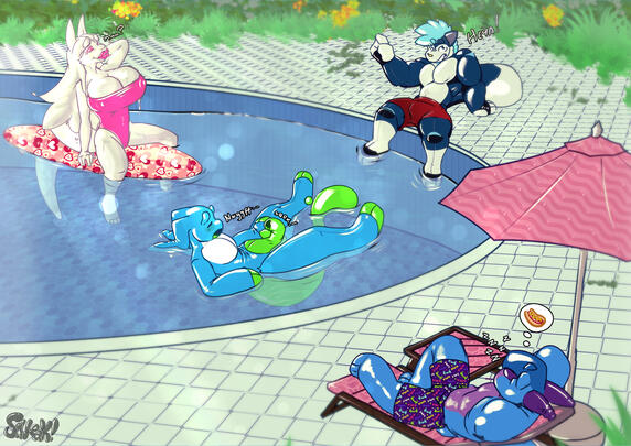 Poolside
